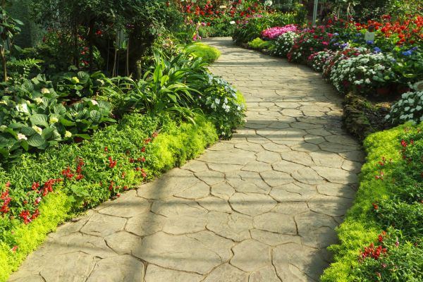 Stone Pathway Repair in Elmhurst